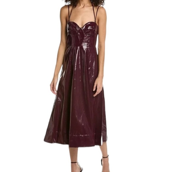 NEW STAUD Abstract Midi Convertible Dress - Picture 1 of 13